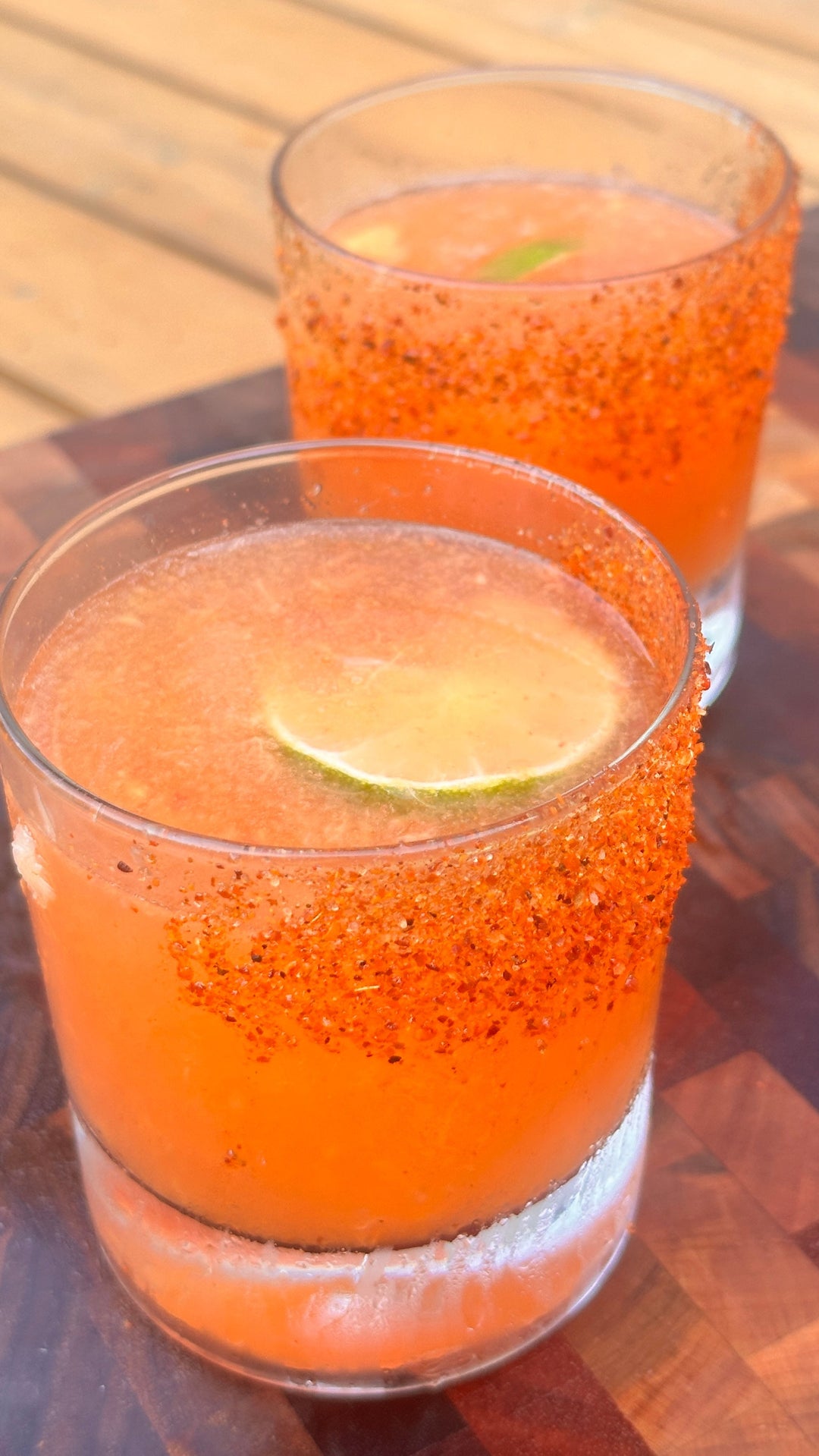 Hot Honey Peach Margarita