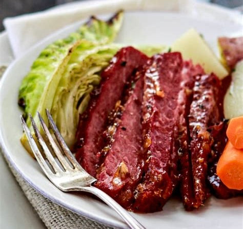 Honey & Guiness Glazed Slow Cooker Corned Beef
