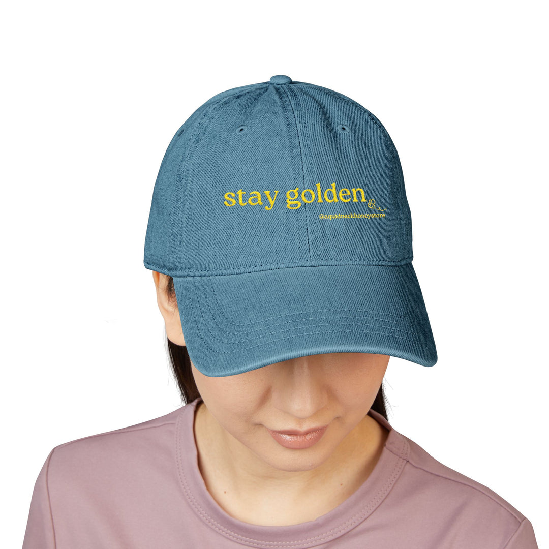 Embroidered Denim Hat