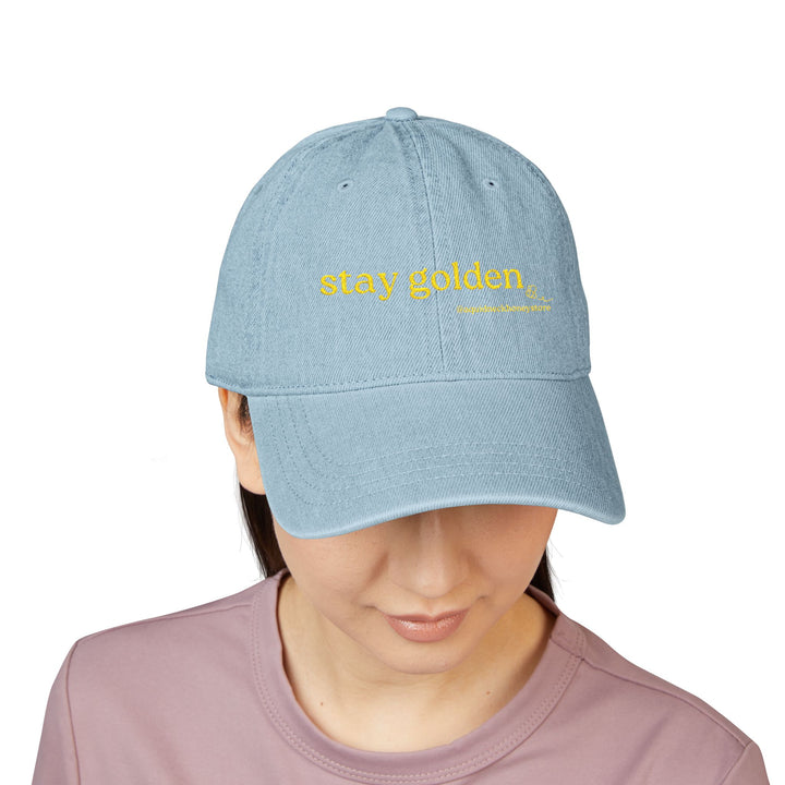 Embroidered Denim Hat