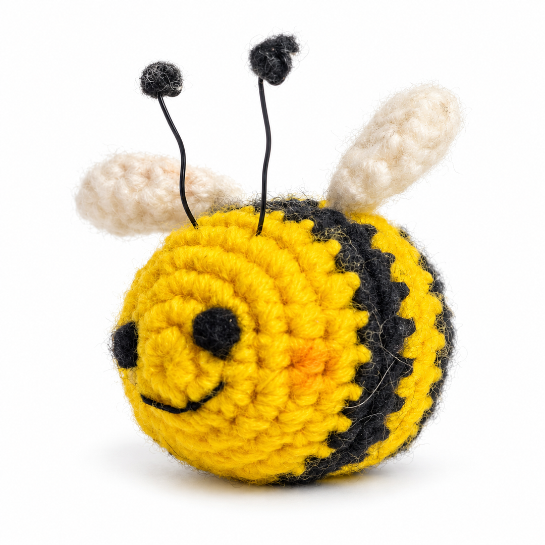 Mini Crochet Bee Plushie
