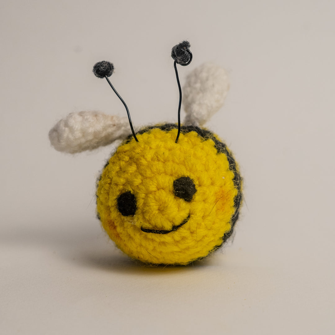 Mini Crochet Bee Plushie