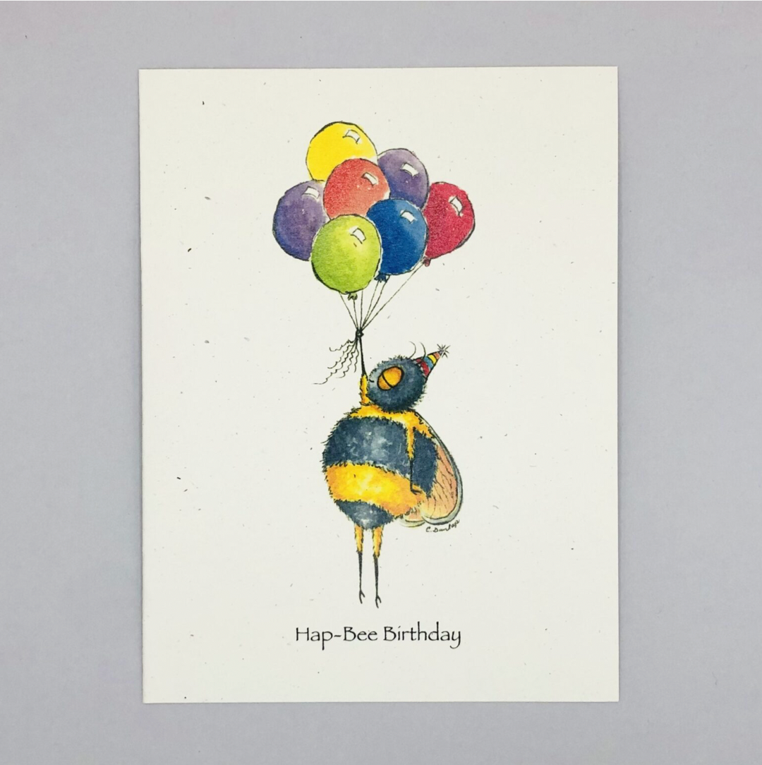"Hap-Bee Birthday" Handmade Card